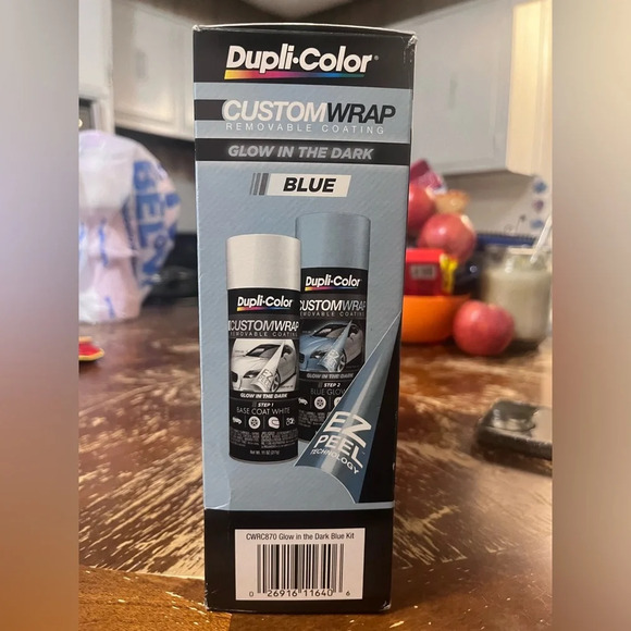 Dupli-Color Custom Wrap Glow in the Dark Removable Auto Paint Blue Metallic - Picture 2 of 4